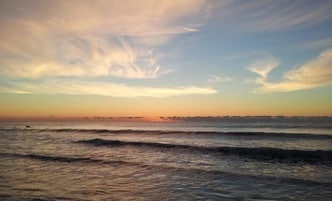 beautiful sunrise over ocean